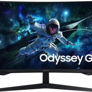Monitor Gamer Samsung Odyssey G5 32, Resolução QHD, Taxa de atualização de 165Hz & 1ms de tempo de resposta (MPRT), Curvatura com 1000R, HDR 10, AMD FreeSync, Eye Saver Mode & Flicker Free Mode