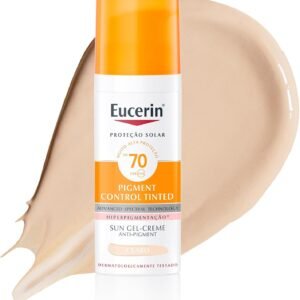 EUCERIN Protetor Solar Facial Antimanchas Com Cor FPS70 50ml, Pigment Control, Proteção UVA, UVB e Luz Visível, Thiamidol