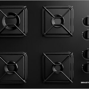 Cooktop Brastemp 4 Bocas a Gás com Grades de Ferro Aramado e Chama Simmer – BDD61BE Bivolt