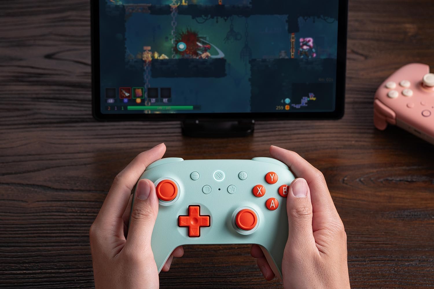 8BitDo Ultimate 2C Wireless Controller for Windows PC and Android, with 1000 Hz Polling Rate, Hall Effect Joysticks and Triggers, and Remappable L4/R4 Bumpers (Mint) - Imagem 7