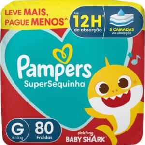 Fralda Pampers Supersequinha Tamanho G 80 Unidades