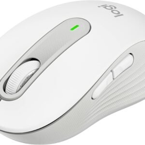 Mouse Sem Fio Logitech Signature M650 com Design de Tamanho Compacto, Clique Silencioso, Botões Laterais Personalizáveis, Conexão USB e Bluetooth – Branco