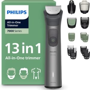 PHILIPS Aparador premium multigroom 13 em 1 para Rosto, Cabelo e Corpo – MG7922/15