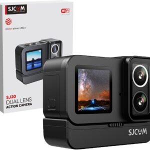 SJ~CAM SJ20 FHD Ultra Night 4K Câmera de Ação Portátil, Dupla Tela, Camera de Ação Esportiva,Lente Dupla F2.0/F1.3 4K,Zoom 8X SJ~CAM SJ20 FHD Ultra Night 4K Câmera de Ação Portátil, Dupla Tela, Camera de Ação Esportiva,Lente Dupla F2.0/F1.3 4K,Zoom 8X
