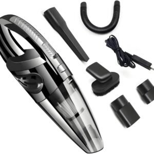 Aspirador de Pó Sem Fio Portátil 3 em 1 Recarregavel e Potente, Preto, Multifuncional para carros, casa, tapete e sofá
