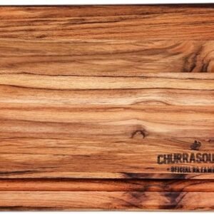Tábua de Churrasco para Carne, Frios e Hambúrguer, Ideal para Preparar e Servir com Estilo em Churrascos, Perfeita para a Família e Churrasqueiros de Plantão – WOODBULL.