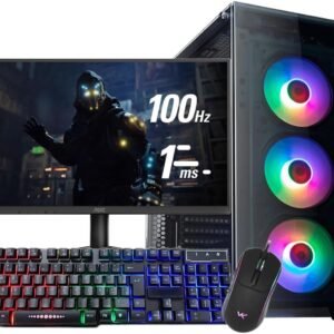 Pc Gamer Ryzen 5 5600gt 16Gb Ram Nvme 500gb Monitor 21,5 100Hz Teclado e Mouse Gamer