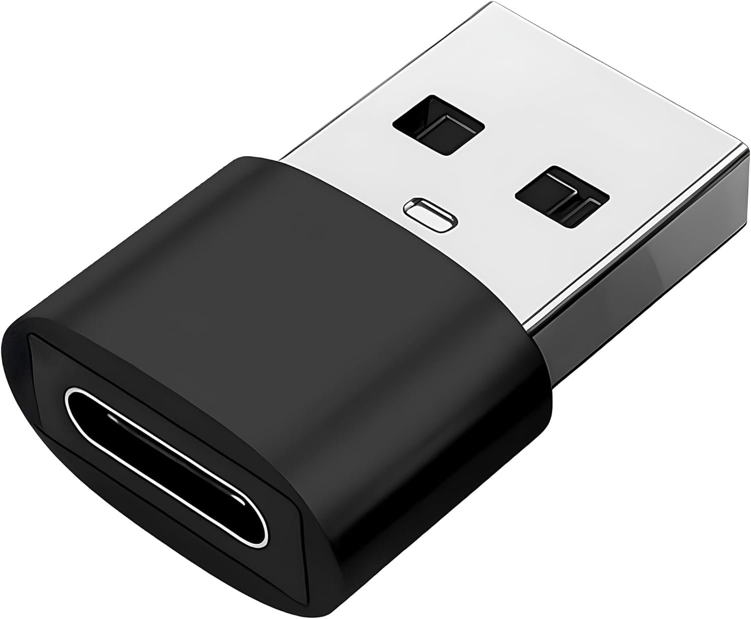 Adaptador USB Tipo C para USB Comum (Tipo A), Carregamento Rápido 30W, OTG Plug, Compatível com iPhone 11 12 13 14 15 16 17 Pro Max, Android, Carro, Power Bank, Transferência de Dados