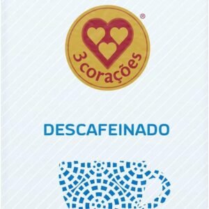 3 Corações Café Torrado e Moído Descafeinado 100% Arábica, 250G