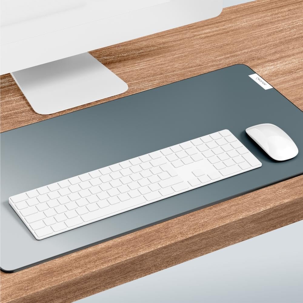 Geonav Mouse Pad Desk, Tecido sintético impermeável e antiderrapante, Toque macio, 80x30cm, OFDP01GR, Cinza - Imagem 3