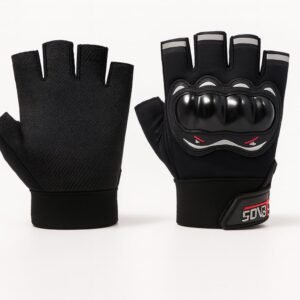 Luva Motociclista Ciclista Meio Dedo Respirável com Proteção nas Juntas – Touchscreen, Antiderrapante, Alta Ventilação Luva Motociclista Ciclista Meio Dedo Respirável com Proteção nas Juntas – Touchscreen, Antiderrapante, Alta Ventilação
