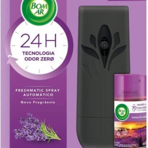 Bom Ar Aromatizador de Ambiente Automático Aerossol Freshmatic Campos de Lavanda Aparelho + Refil 250ml