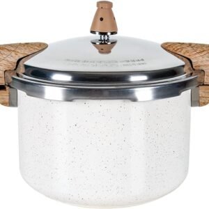 Brinox – Panela de Pressão Antiaderente com Fundo de Indução 5,4L – Vanilla