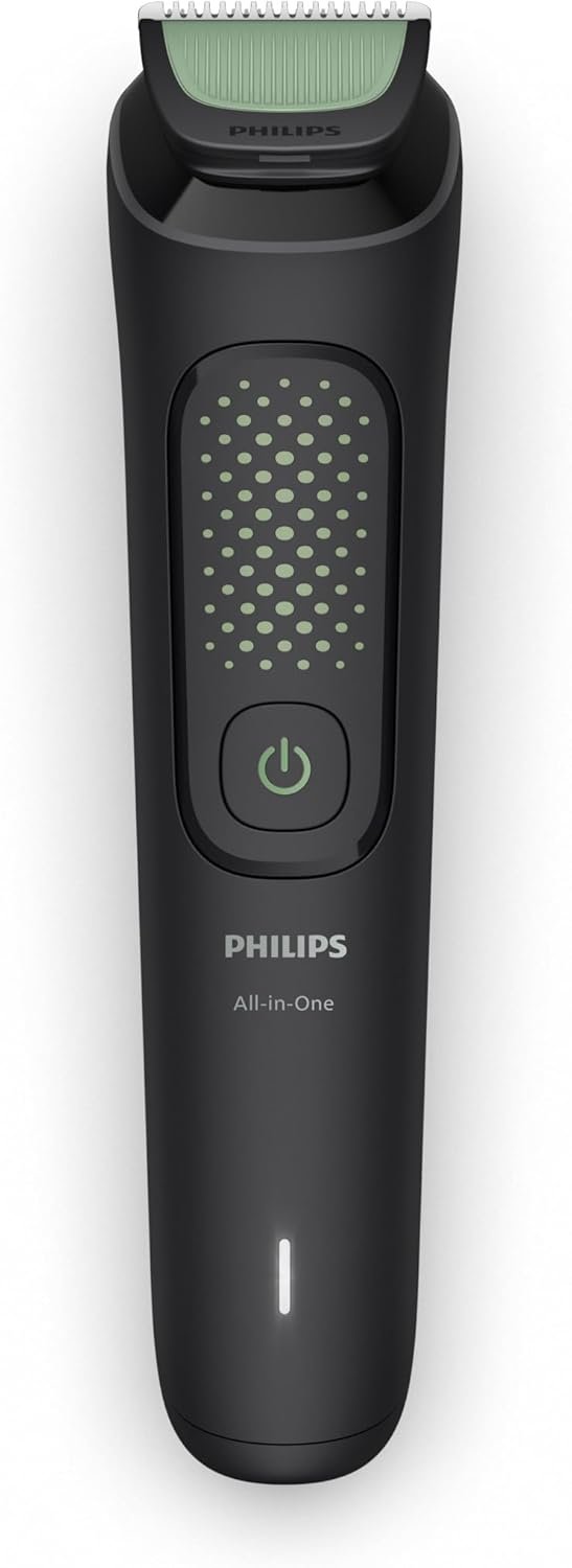 Philips Multigroom Aparador de Pelos 13 em 1 - Barbeador elétrico e Aparador para Rosto, Cabeça e Corpo, Lâminas Autoafiáveis e Amigáveis à Pele, 13 Configurações de Comprimento, Modelo MG3941/15 - Imagem 2