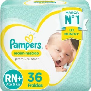 Fralda Pampers Recém-Nascido Tamanho RN+ 36 Unidades