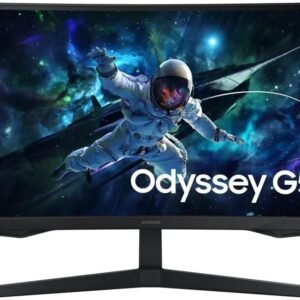 Monitor Gamer Samsung Odyssey G5 27, Resolução QHD, Taxa de atualização de 165Hz & 1ms de tempo de resposta (MPRT), Curvatura com 1000R, HDR 10, AMD FreeSync, Eye Saver Mode & Flicker Free Mode