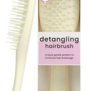Tangle Teezer – Escova de cabelo desembaraçadora The Ultimate Detangler Extra Gentle para todas texturas capilares fragilizadas. Cor: Amarelo