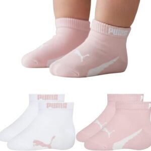 Kit 2 Pares Meia Bebê Puma Malha Especial Respirável Kids