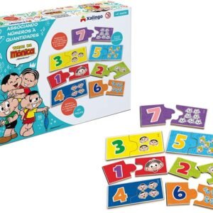 Jogo Associando Números e Quantidades Turma da Mônica – 20 Peças
