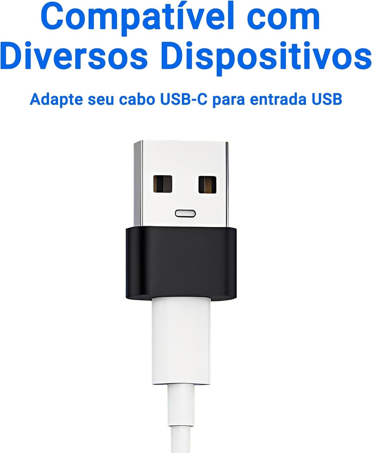 Adaptador USB Tipo C para USB Comum (Tipo A), Carregamento Rápido 30W, OTG Plug, Compatível com iPhone 11 12 13 14 15 16 17 Pro Max, Android, Carro, Power Bank, Transferência de Dados - Imagem 3