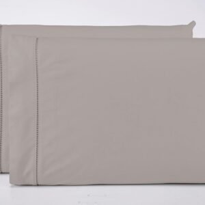 Kit 2 Fronhas Avulsas Percal 400 Fios Ponto Palito 100% Algodão (Beige)