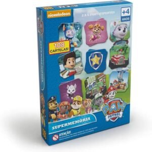 Grow – Patrulha Canina Jogo Da Memoria, Multicolorido, (Grow 3642)