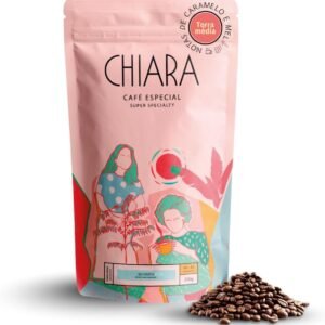 Café Especial Chiara Flor em Grãos 250g Nota 85, Café Brasileiro do Espírito Santo, Notas Florais, Caramelo e Mel, Café Premium de Montanha, Torra Média para Espresso, Coador e Prensa Francesa Café Especial Chiara Flor em Grãos 250g Nota 85, Café Brasileiro do Espírito Santo, Notas Florais, Caramelo e Mel, Café Premium de Montanha, Torra Média para Espresso, Coador e Prensa Francesa