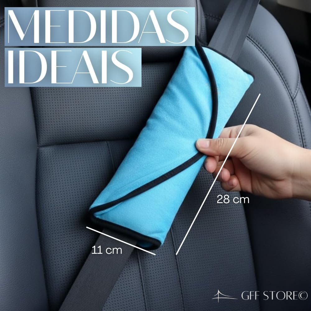 Almofada De Cinto De Segurança De Carro Protetor de Ombros para Automóvel Capa Para Proteção Dos Ombros Carros Protetor Conforto Premium - Imagem 4