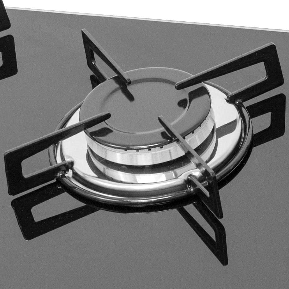 Cooktop 5 bocas Chamalux Tripla chama Bivolt Trempe de Chapa Preto - Imagem 2