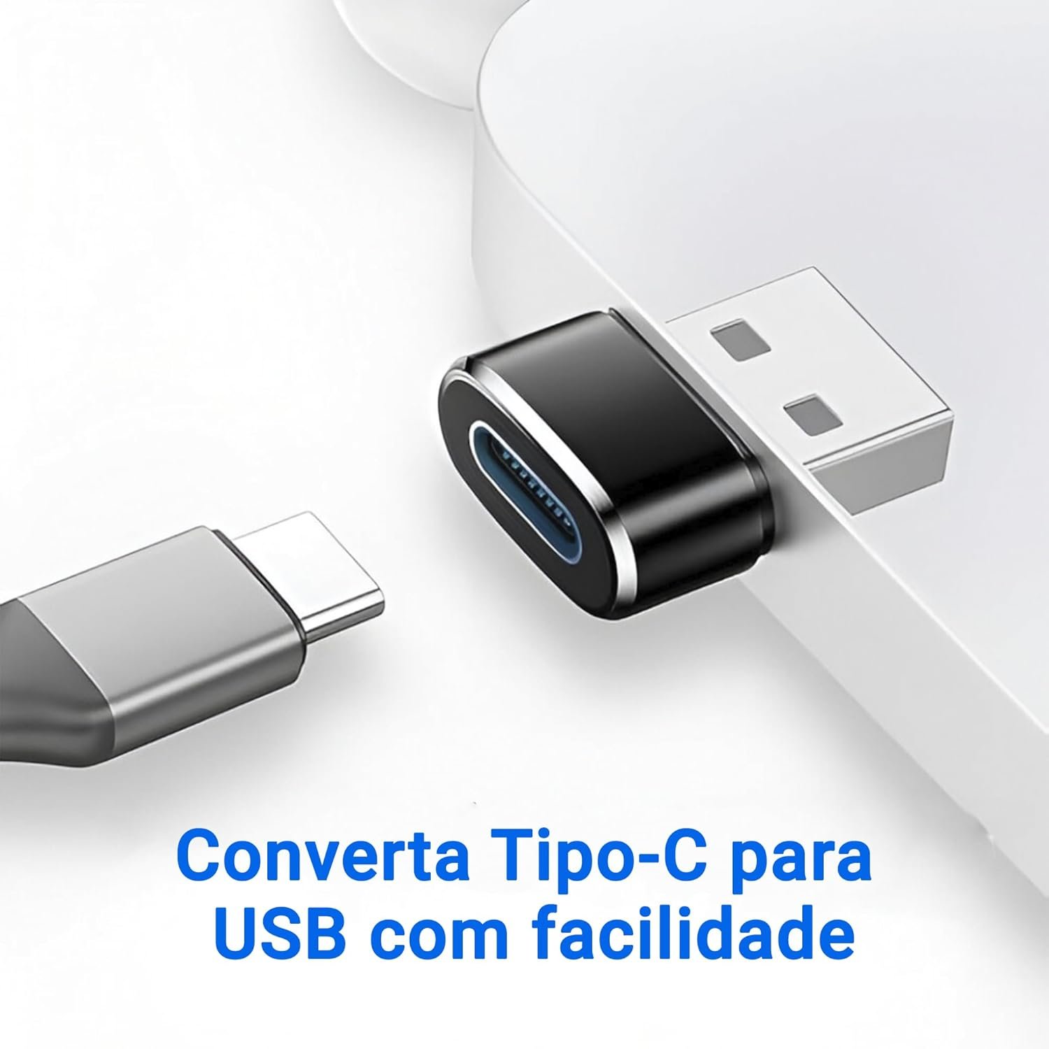 Adaptador USB Tipo C para USB Comum (Tipo A), Carregamento Rápido 30W, OTG Plug, Compatível com iPhone 11 12 13 14 15 16 17 Pro Max, Android, Carro, Power Bank, Transferência de Dados - Imagem 5