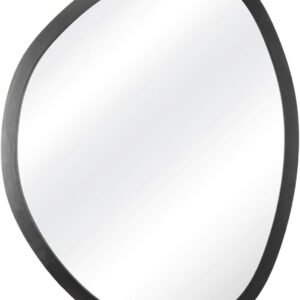 Espelho Decorativo Orgânico Preto 43×58 cm Em
