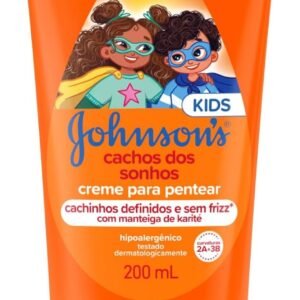 Johnson’s Baby Creme Para Pentear Infantil Para Cabelos Cacheados Cachos Dos Sonhos,200ml