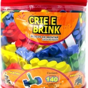 Kit 140 Peças De Blocos De Montar Educativo Brinquedos Infantil – Gravo Brink