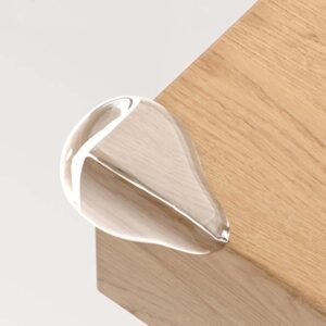 Pacote com 10 protetores de canto, proteção de canto para móveis, capa transparente, bordas afiadas para móveis e mesas com adesivo