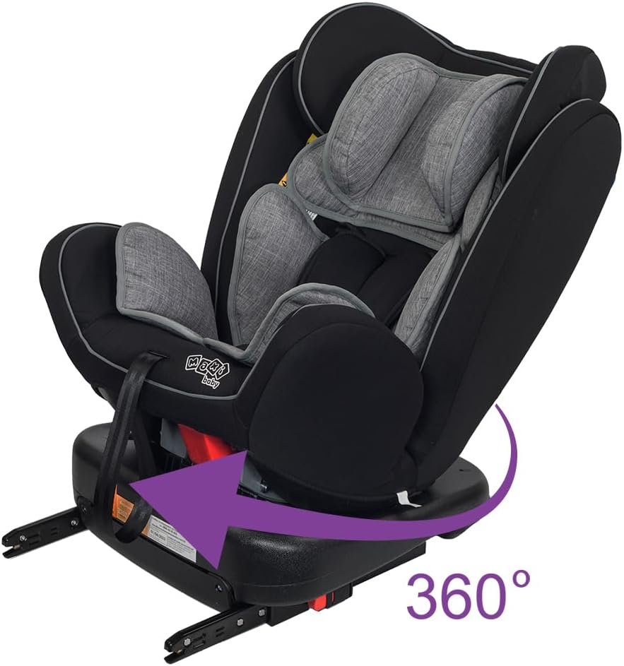 Maxi Baby Cadeira de Carro infantil Deluxe Rotação 360°, Sistema Isofix e Top Tether Grupo 0, 1,2,3 (0 a 36kgs), Cinza - Imagem 6