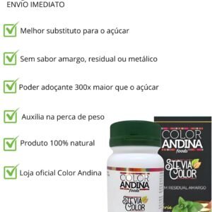 Adoçante Stévia Color Andina 40g