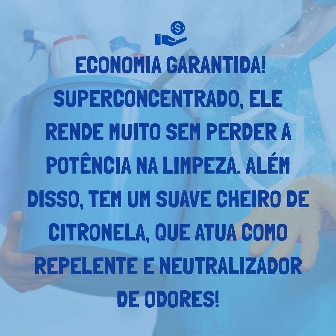 SD-20 Spartan com Citronela – Limpeza Profunda, Fragrância Cítrica Refrescante e Ação Repelente, Detergente Concentrado Ideal para Pisos e Áreas Externas 5L - Imagem 5