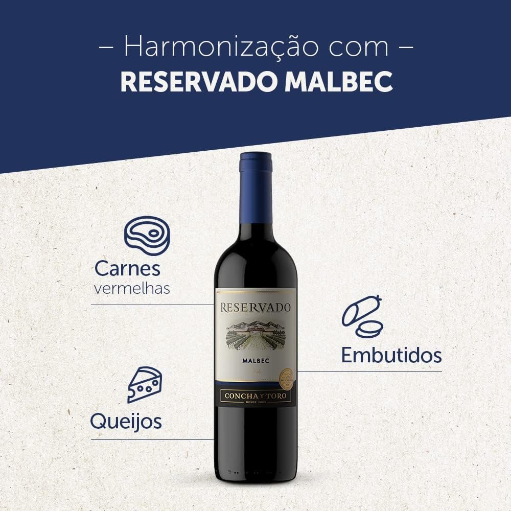 Concha y Toro Reservado Malbec 750ml - Imagem 3