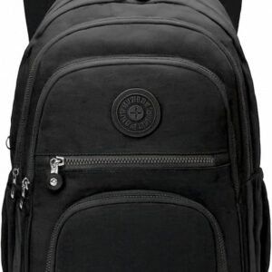 Mochila Feminina Masculina Tactel Notebook Escolar Resistente Grande Costas Juvenil Escola Preta