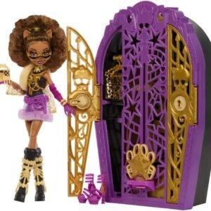 Monster High Boneca Skulltimate Hauntlywood Clawdeen para crianças a partir de 4 anos