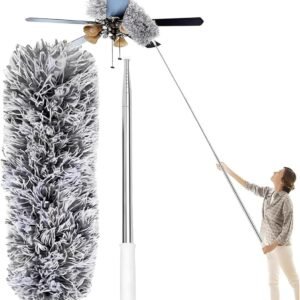 Espanador Telescópico Extensível 2,80m com Microfibra Flexível – Cabo Inox, Dobrável e Antiderrapante – Ideal para Limpeza de Teto, Persianas, Móveis Altos – Para Casa e Escritório Espanador Telescópico Extensível 2,80m com Microfibra Flexível – Cabo Inox, Dobrável e Antiderrapante – Ideal para Limpeza de Teto, Persianas, Móveis Altos – Para Casa e Escritório