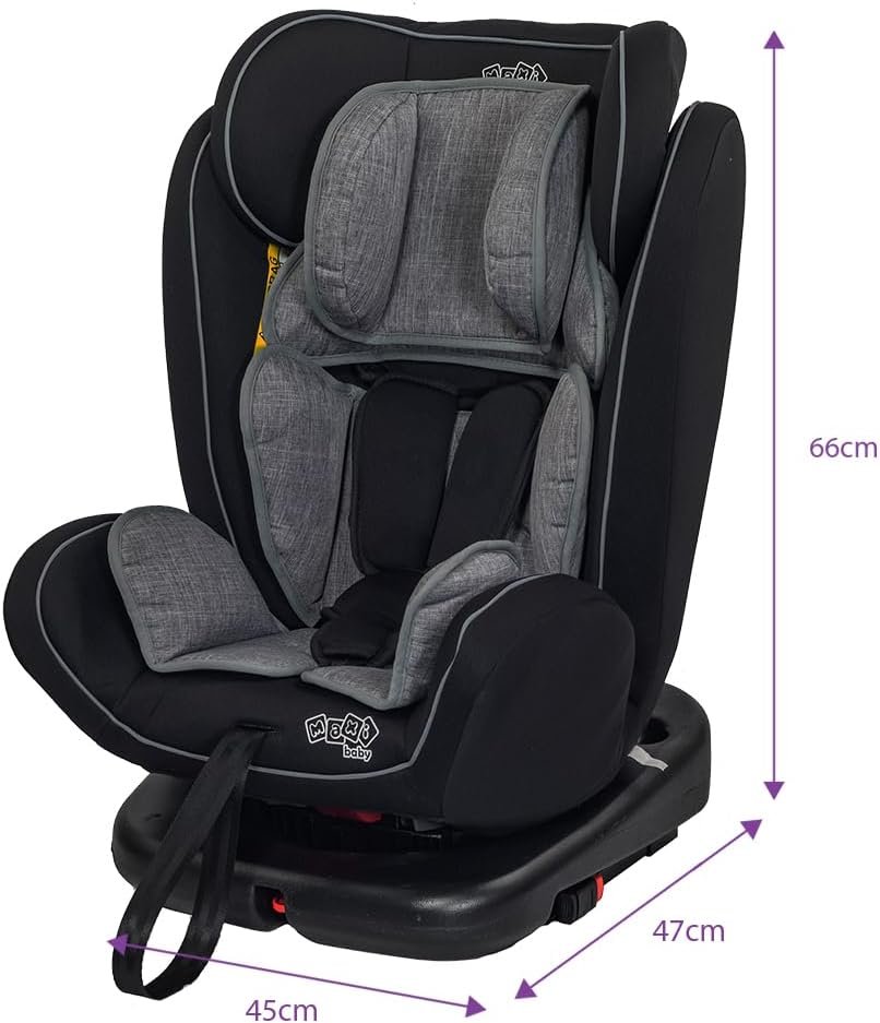 Maxi Baby Cadeira de Carro infantil Deluxe Rotação 360°, Sistema Isofix e Top Tether Grupo 0, 1,2,3 (0 a 36kgs), Cinza - Imagem 5
