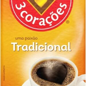 3 Corações Café Torrado e Moído Tradicional, 500g vácuo 3 Corações Café Torrado e Moído Tradicional, 500g vácuo