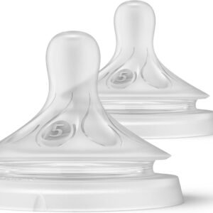 Bicos Pétala 3.0 Philips Avent com válvula anticólicas, fluxo extra rápido (Flow 5), pacote com 2, SCY965/02