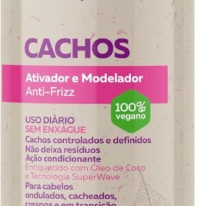 Ápice Ativador e Modelador Anti-Frizz Cachos | Hidratação, Definição e Controle de Frizz para Cabelos Cacheados, Crespos e em Transição | 1000ml