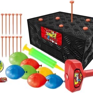 Jogo Tabuleiro 154 Peças Estoure Balão com Martelo, Jogo Divertido Para Toda a Família PREMIUM, Felix Magazine