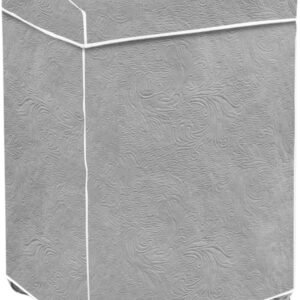 “Capa Para Maquina De Lavar Brastemp Eletrolux Consul 07Kg 08Kg 09Kg 10Kg 11Kg12Kg 13Kg 14Kg 15Kg 16Kg 17Kg Impermeável Forrada Com Elástico Traseiro Proteção UV Material Super Resistente ” (Cinza, G)