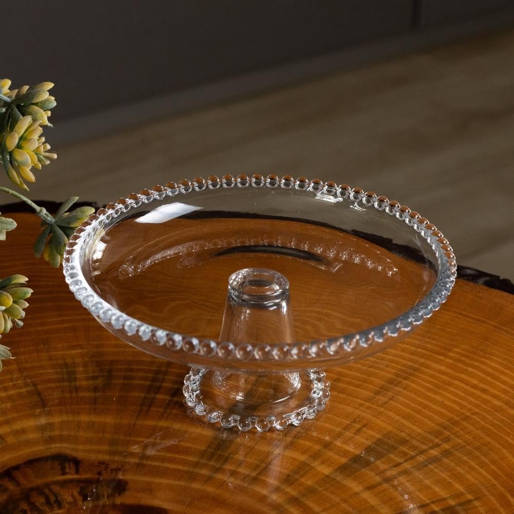 WOLFF - Prato de Cristal com Pé 20cm x 9cm - Linha Pearl - Imagem 4