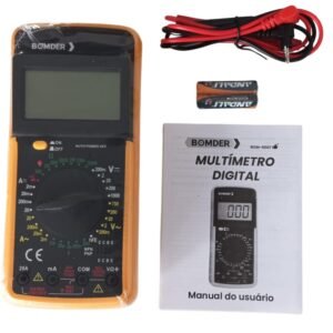 Multimetro Digiltal com Capacimetro e Aviso Sonoro ferramenta essencial para medições precisas e confiáveis em eletrônica e elétrica-THREE BROTHERS