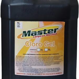 Cloro Gel 5L MASTER Limpeza Potente para Pisos, Pias e Vasos Sanitários Cloro Gel 5L MASTER Limpeza Potente para Pisos, Pias e Vasos Sanitários